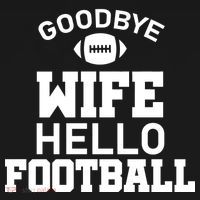 Good By Wife Hello Football Ornament thumb 1