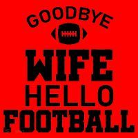 Good By Wife Hello Football Santa Hat thumb 1
