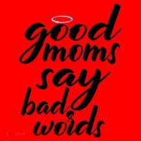 Good Moms Say Bad Words Santa Hat thumb 1