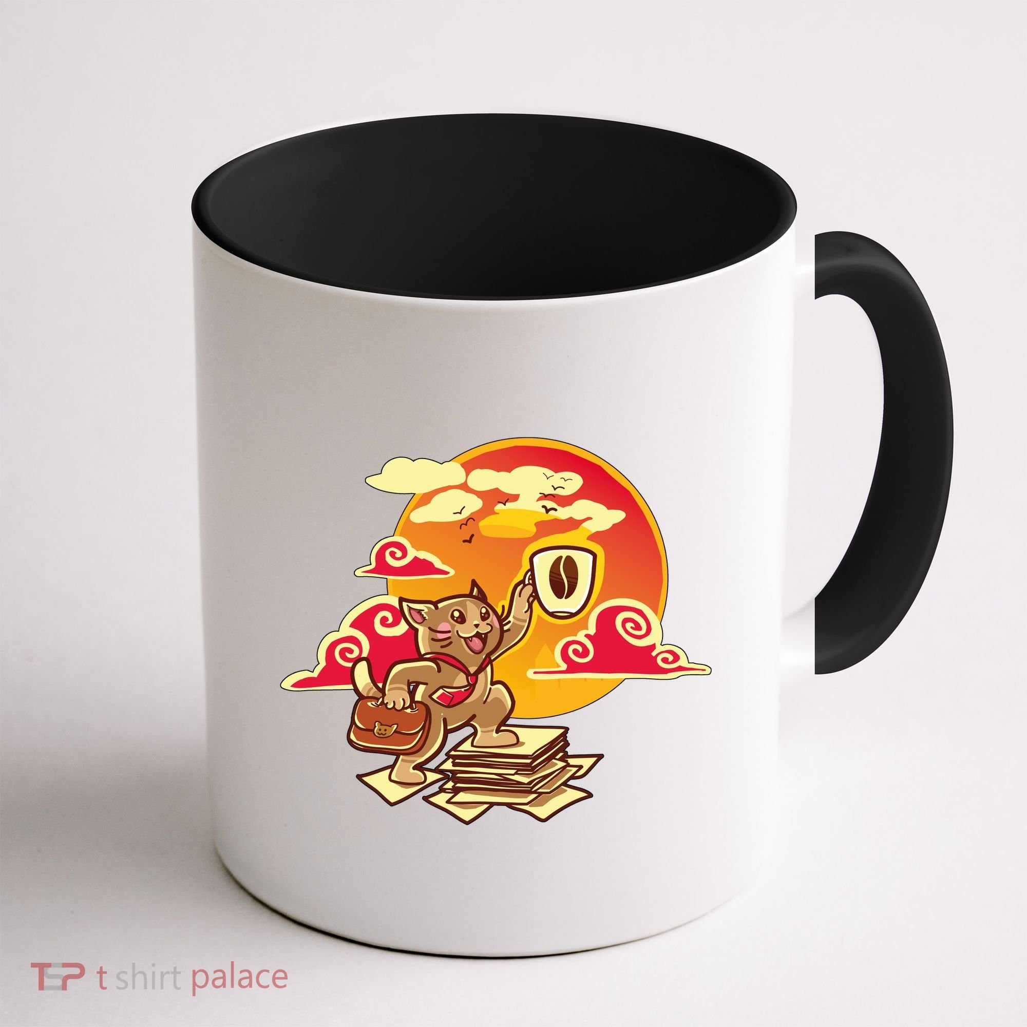 Good Mornign Coffe Cat Coffee Mug