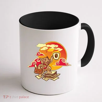 Good Mornign Coffe Cat Coffee Mug back