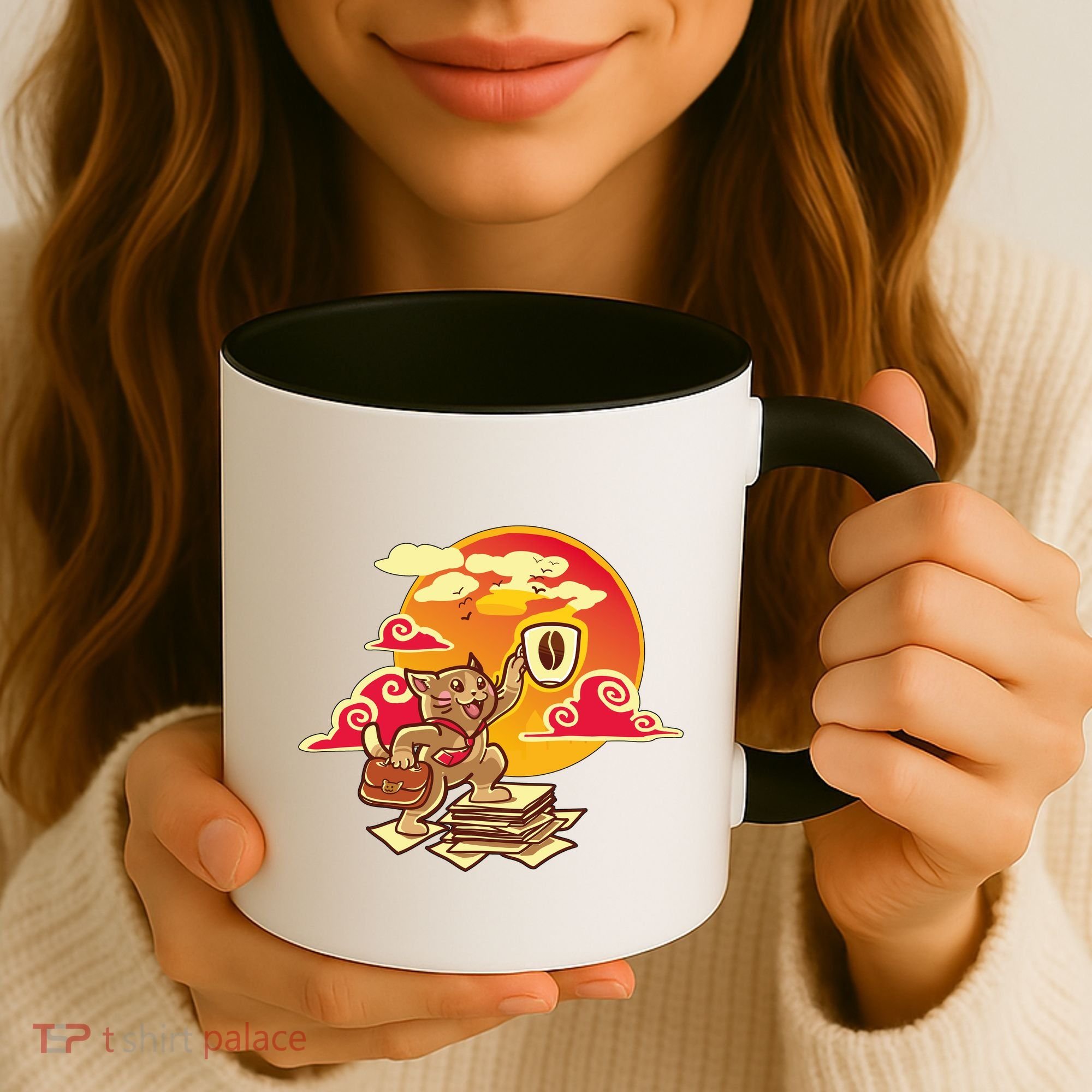 Good Mornign Coffe Cat Coffee Mug