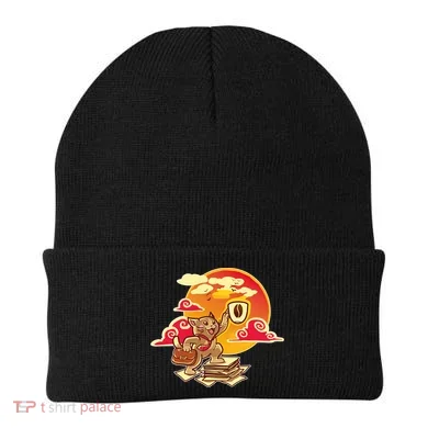 Good Mornign Coffe Cat Beanie