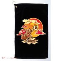 Good Mornign Coffe Cat Golf Towel thumb 0