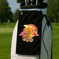Good Mornign Coffe Cat Golf Towel thumb 2