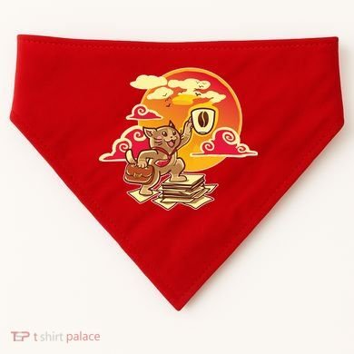 Good Mornign Coffe Cat USA-Made Doggie Bandana