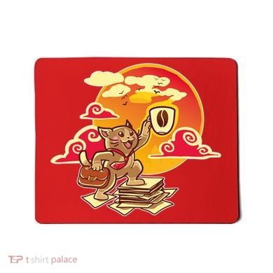 Good Mornign Coffe Cat Mousepad