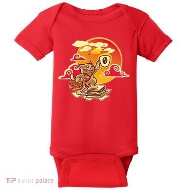 Good Mornign Coffe Cat Baby Bodysuit