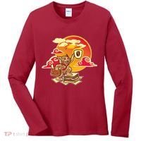 Good Mornign Coffe Cat Women's Long Sleeve Shirt thumb 0