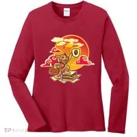 Good Mornign Coffe Cat Women's Long Sleeve Shirt thumb 0