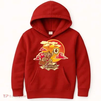 Good Mornign Coffe Cat Kids Hoodie
