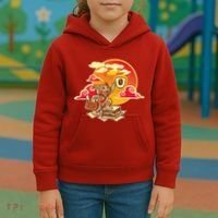 Good Mornign Coffe Cat Kids Hoodie thumb 3