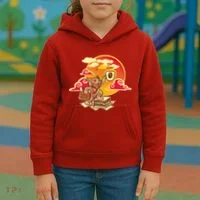 Good Mornign Coffe Cat Kids Hoodie thumb 3