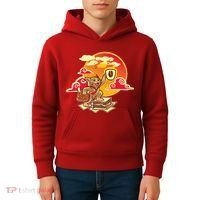 Good Mornign Coffe Cat Kids Hoodie thumb 4
