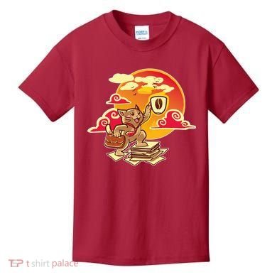 Good Mornign Coffe Cat Kids T-Shirt