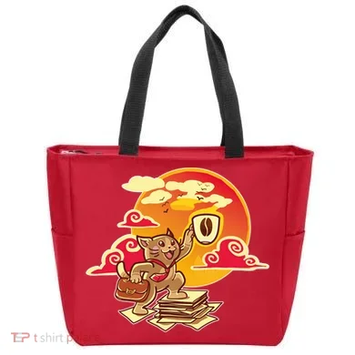 Good Mornign Coffe Cat Tote Bag