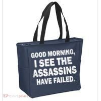 Good Morning Assassins Failed Tote Bag thumb 2