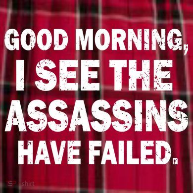 Good Morning Assassins Failed Women's Flannel Plaid Pajama Pants