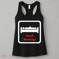 Good Morning Wood Funny Adult Humor Women's Tank Top thumb 3