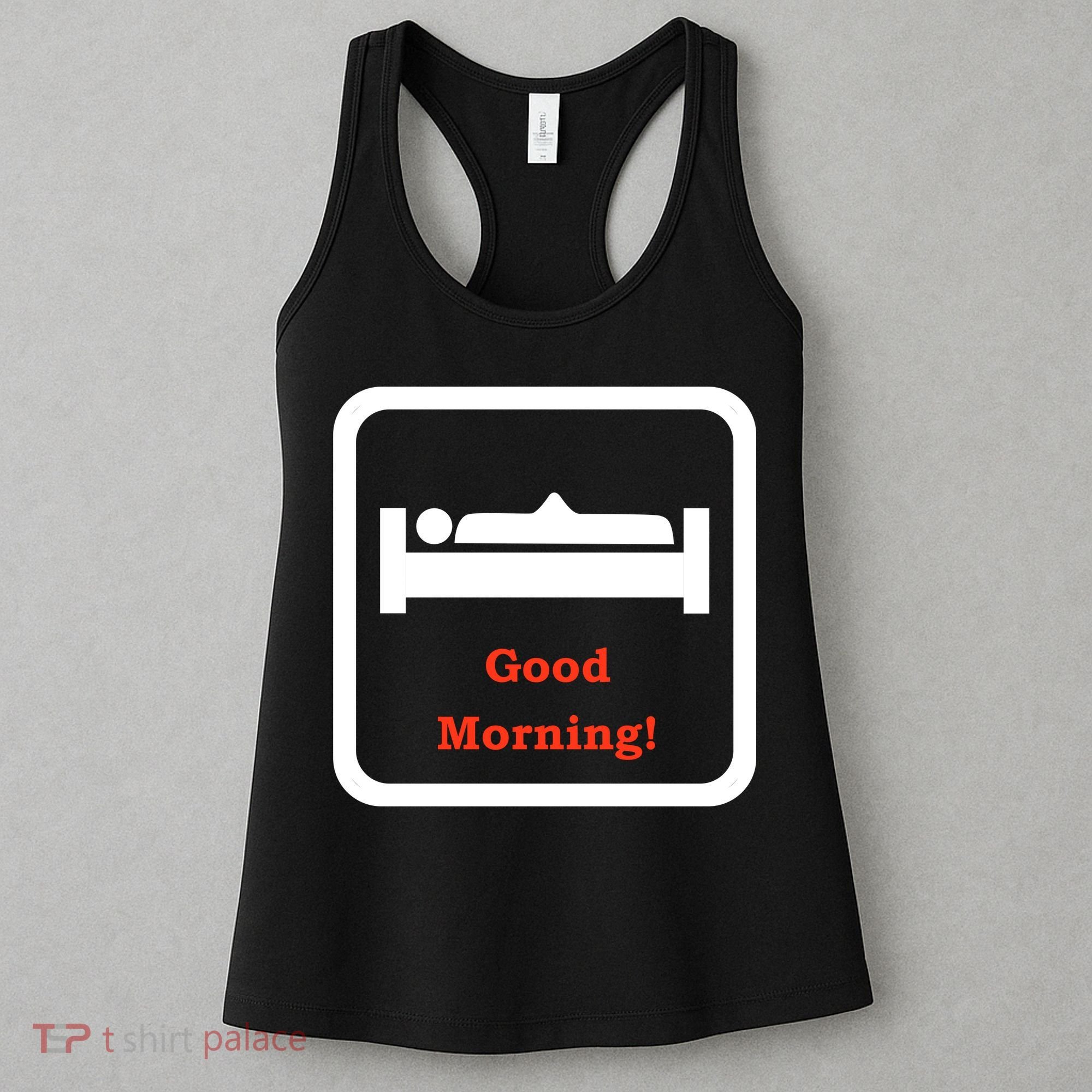 Good Morning Wood Funny Adult Humor Women's Tank Top