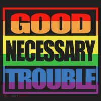 Good Necessary Trouble Rainbow Women's Sweatshirt thumb 2