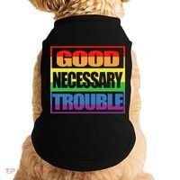 Good Necessary Trouble Rainbow Doggie Tank thumb 0