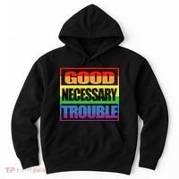 Good Necessary Trouble Rainbow Hoodie thumb 0
