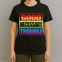 Good Necessary Trouble Rainbow T-Shirt thumb 4