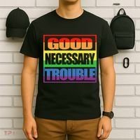 Good Necessary Trouble Rainbow T-Shirt thumb 6