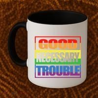 Good Necessary Trouble Rainbow Coffee Mug thumb 2