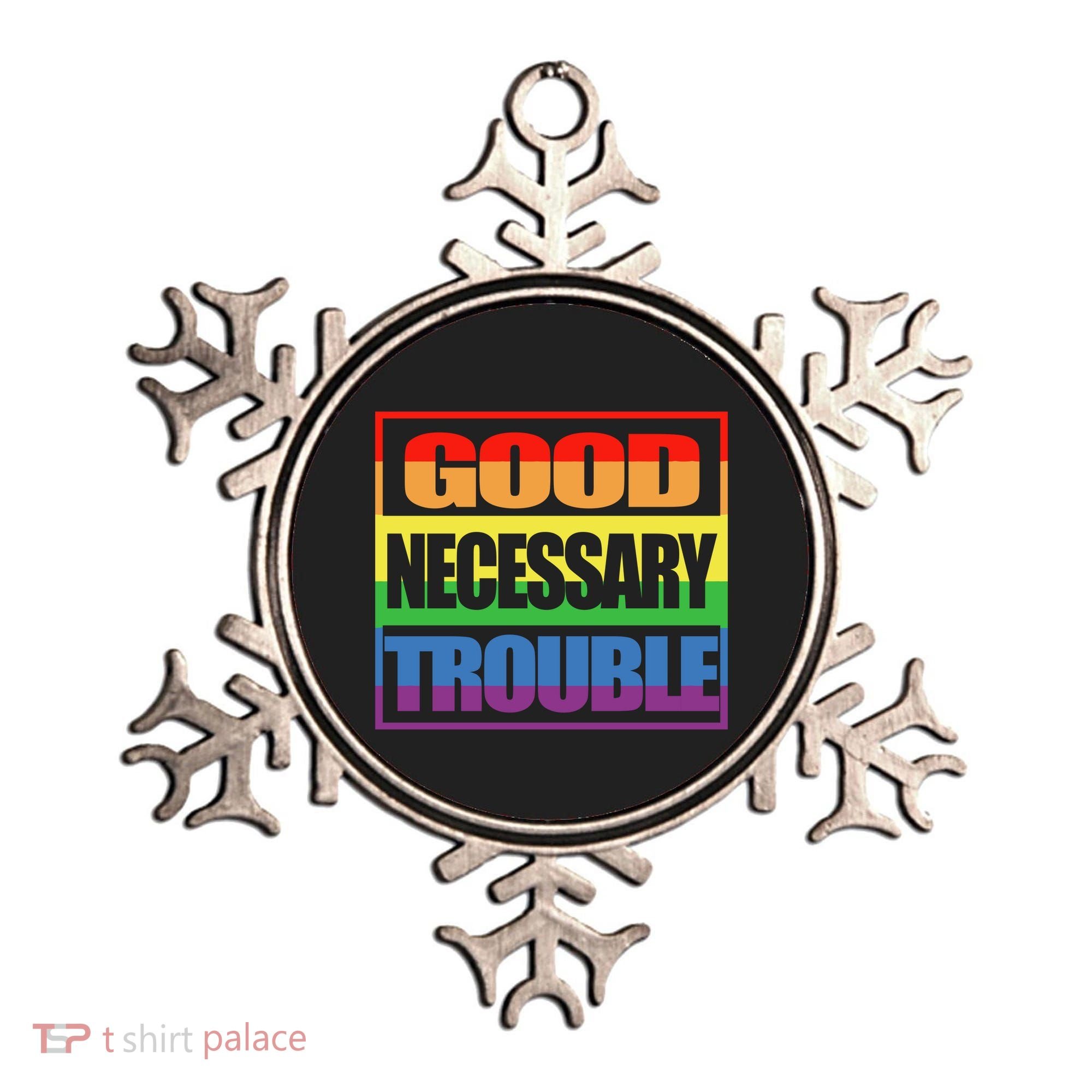 Good Necessary Trouble Rainbow Ornament