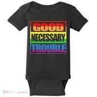 Good Necessary Trouble Rainbow Baby Bodysuit thumb 0