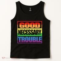 Good Necessary Trouble Rainbow Tank Top thumb 2