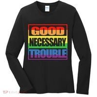 Good Necessary Trouble Rainbow Women's Long Sleeve Shirt thumb 0