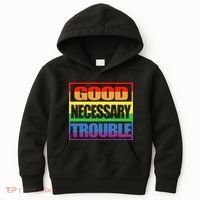 Good Necessary Trouble Rainbow Kids Hoodie thumb 0