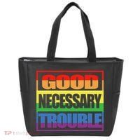Good Necessary Trouble Rainbow Tote Bag thumb 0