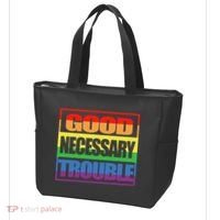 Good Necessary Trouble Rainbow Tote Bag thumb 3