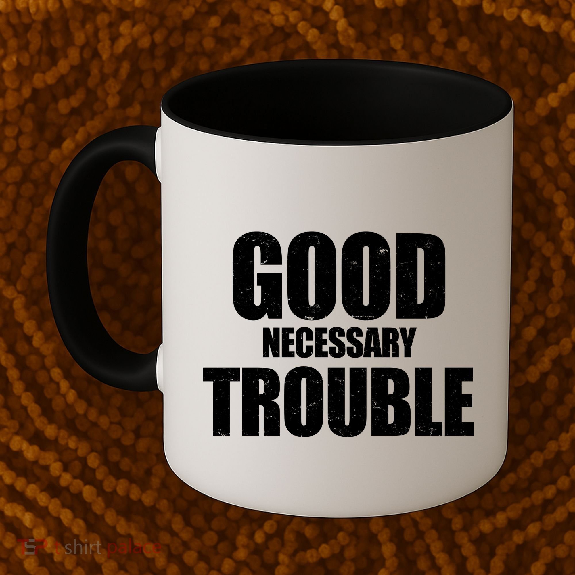 Good Necessary Trouble RIP John Lewis Quote Coffee Mug