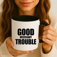 Good Necessary Trouble RIP John Lewis Quote Coffee Mug thumb 3
