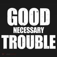 Good Necessary Trouble RIP John Lewis Quote Coaster thumb 2
