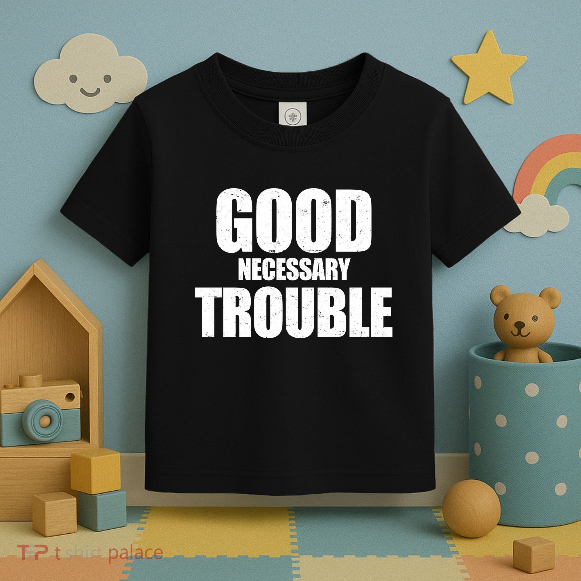 Good Necessary Trouble RIP John Lewis Quote Toddler T-Shirt