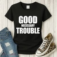 Good Necessary Trouble RIP John Lewis Quote Women's T-Shirt thumb 3