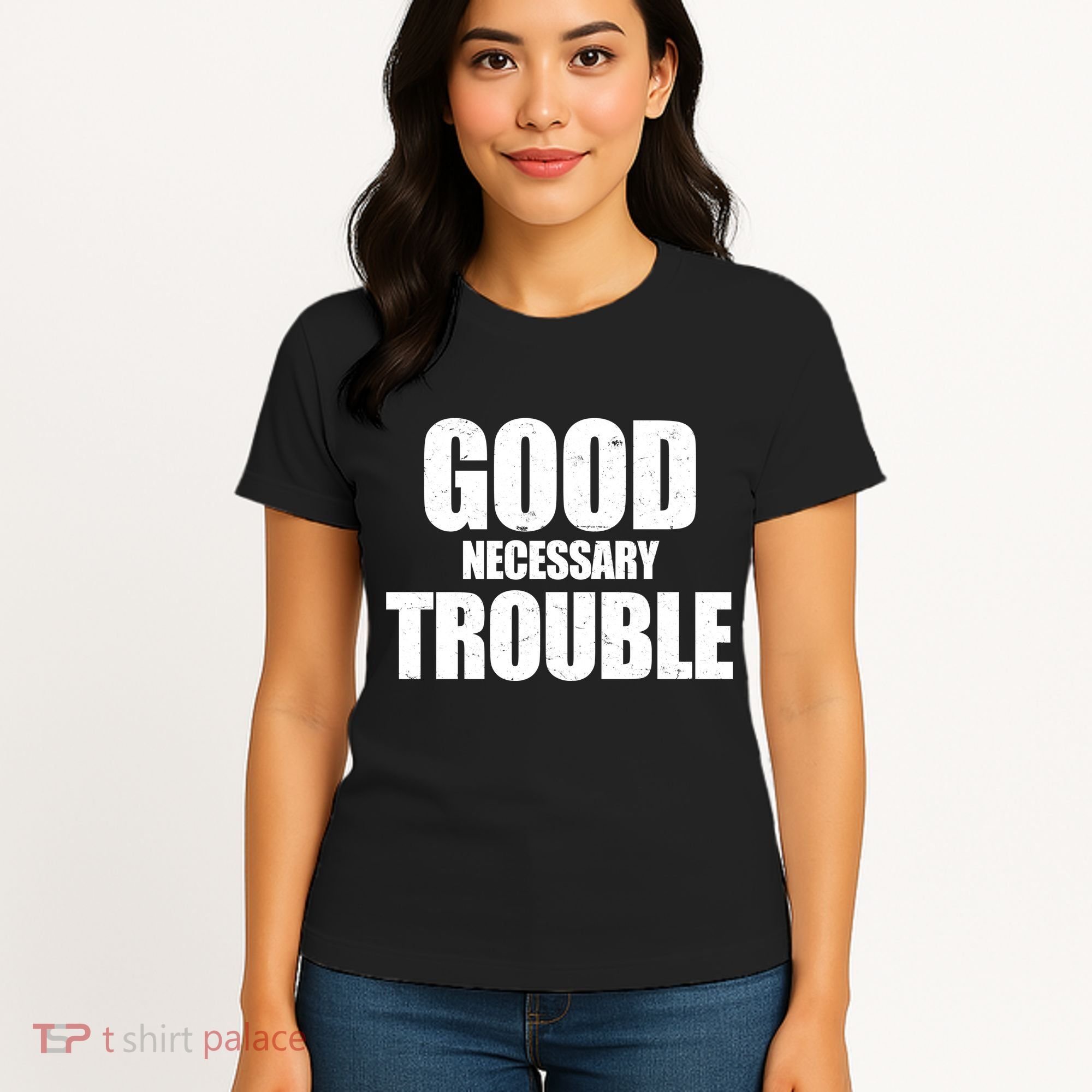 Good Necessary Trouble RIP John Lewis Quote Women's T-Shirt