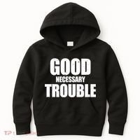Good Necessary Trouble RIP John Lewis Quote Kids Hoodie thumb 0