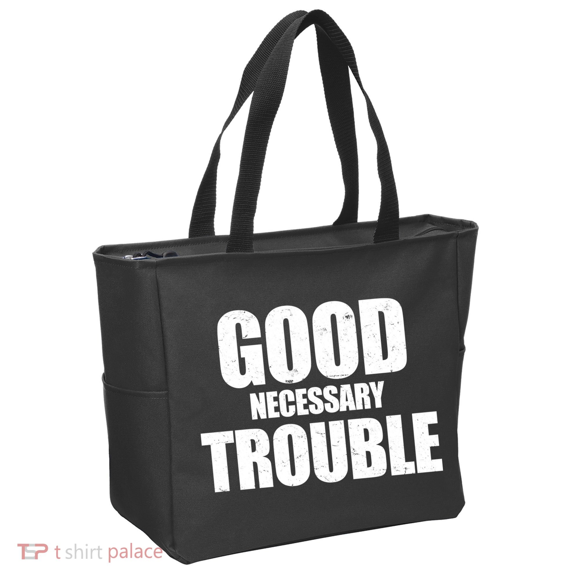 Good Necessary Trouble RIP John Lewis Quote Tote Bag