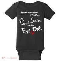 Good Sister Or The Evil Sister Baby Bodysuit thumb 0