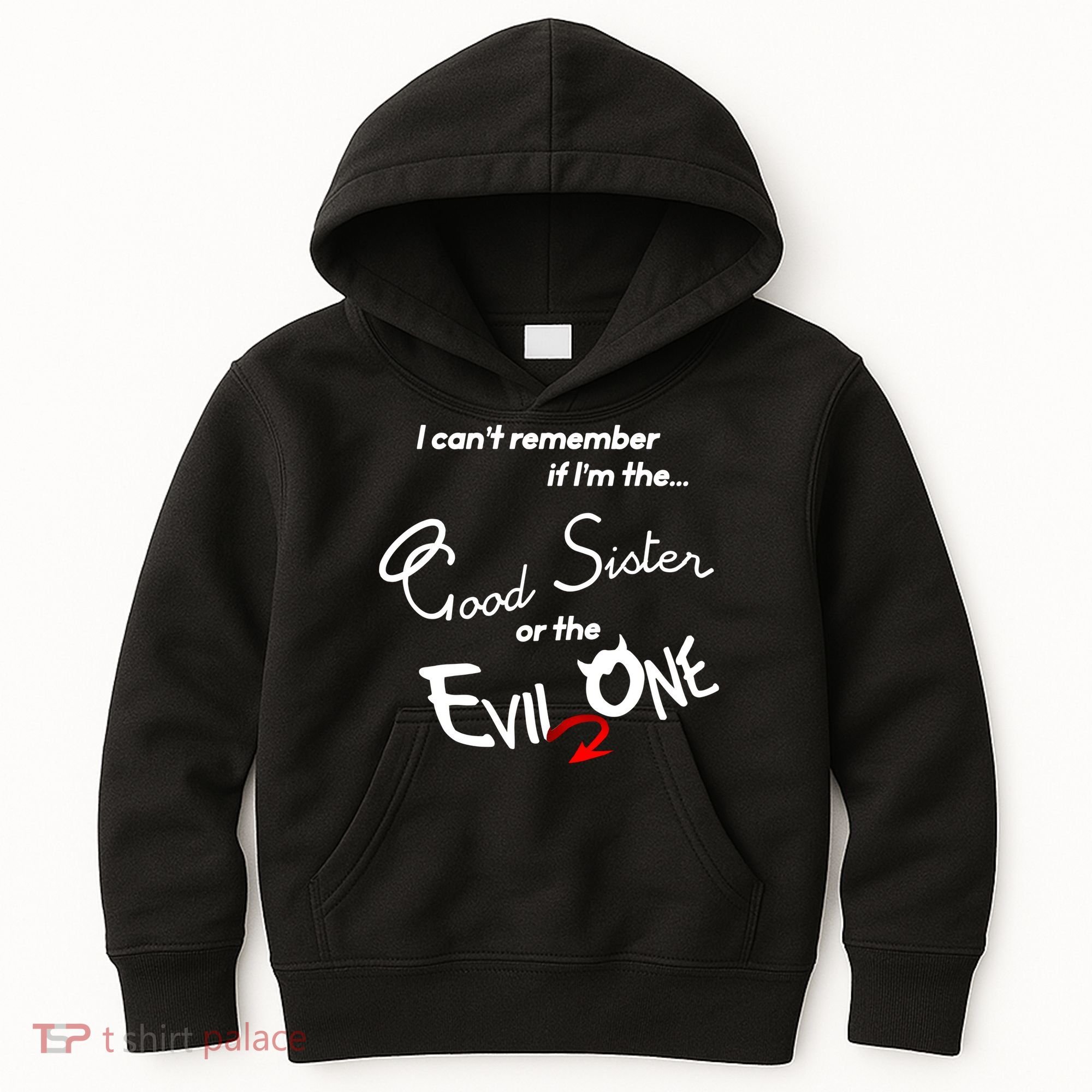Good Sister Or The Evil Sister Kids Hoodie