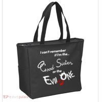 Good Sister Or The Evil Sister Tote Bag thumb 2