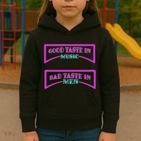 Good Taste In Music Bad Taste In Men Kids Hoodie thumb 3