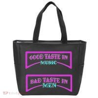 Good Taste In Music Bad Taste In Men Tote Bag thumb 0